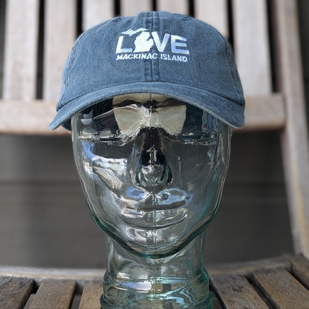 NWOT Adams Love Mackinac Island Blue Dad Hat Cap